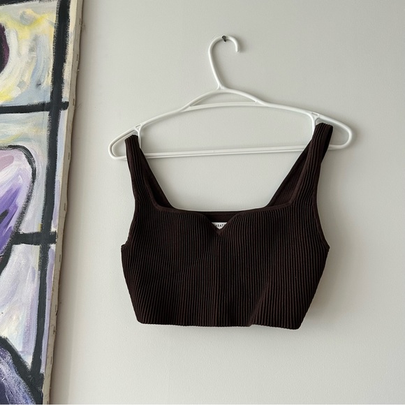 Babaton Sculpt Knit Notch Tank - Picture 1 of 8
